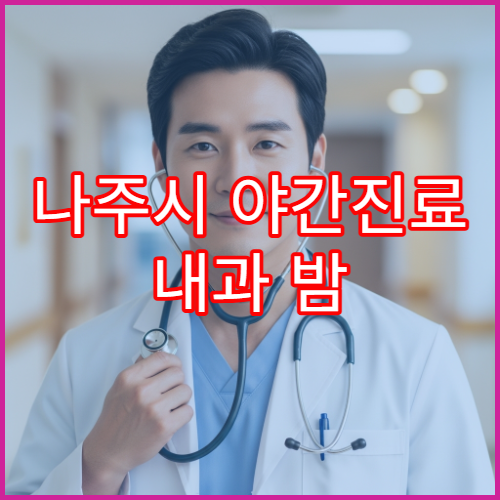 나주시 야간진료 내과 밤 9시까지 감기·복통·소화불량 진료 가능한 병원 찾기