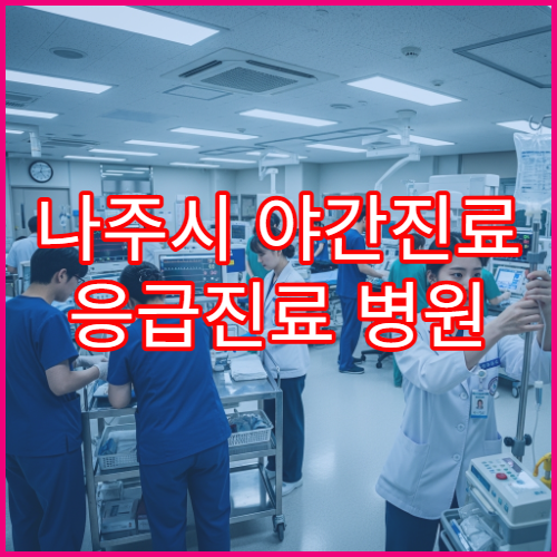나주시 야간진료 응급진료 병원 밤 10시까지 감기·몸살·복통 진료 가능한 곳