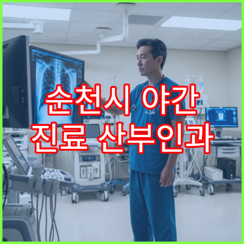 순천시 야간 진료 산부인과 병원 여성질환 상담 가능한 늦은 시간 진료 병원 정보