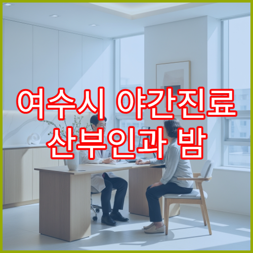 여수시 야간진료 산부인과 밤 9시까지 여성질환 상담 가능한 병원 찾기
