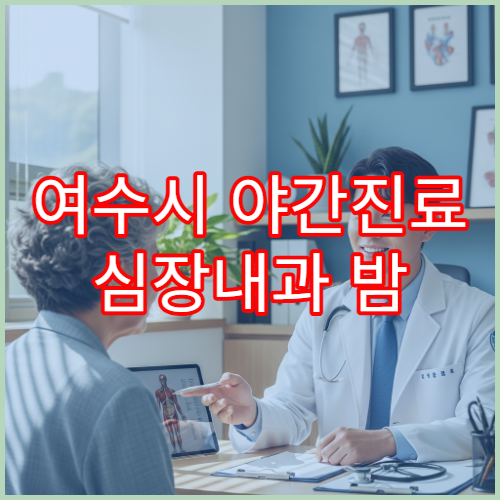 여수시 야간진료 심장내과 밤 9시까지 가슴통증·심장검사 상담 가능한 병원