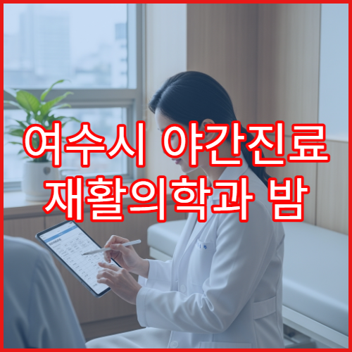 여수시 야간진료 재활의학과 밤 9시까지 근육통·재활치료 가능한 병원 찾기